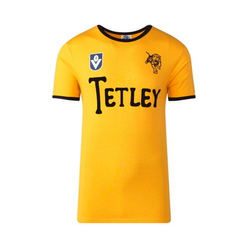 Richmond Tigers Mens TETLEY Gold Throwback Tee