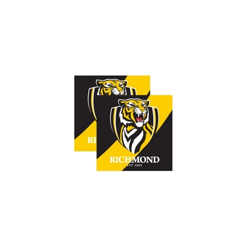 Richmond Tigers Party Napkins Pkt of 16