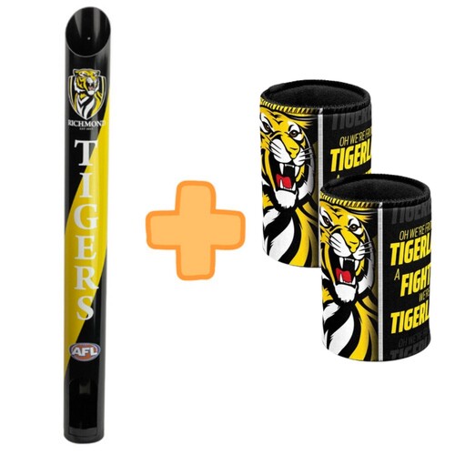  Richmond Tigers Stubby Holder Dispenser Bonus Pack