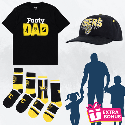 Richmond Tigers Dad Shirt/Socks/Cap Pack