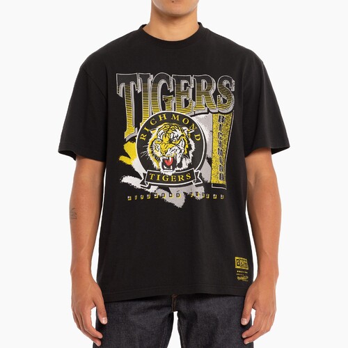 Richmond Tigers Mitchell & Ness Brush Off Adults Tee