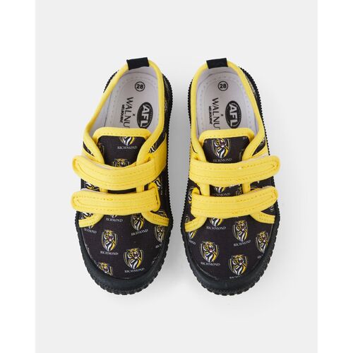 Richmond Tigers Kids Walnut Canvas Shoes