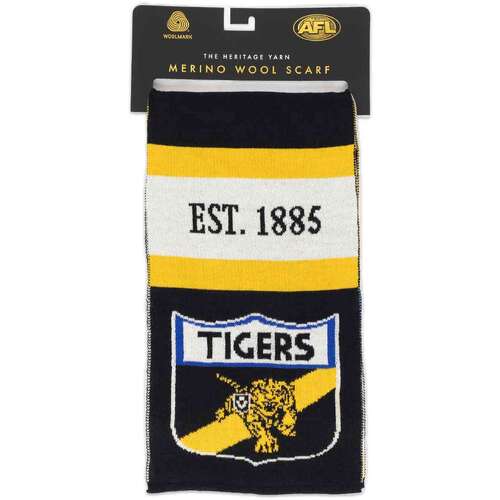 Richmond Tigers Merino Wool Throwback Scarf