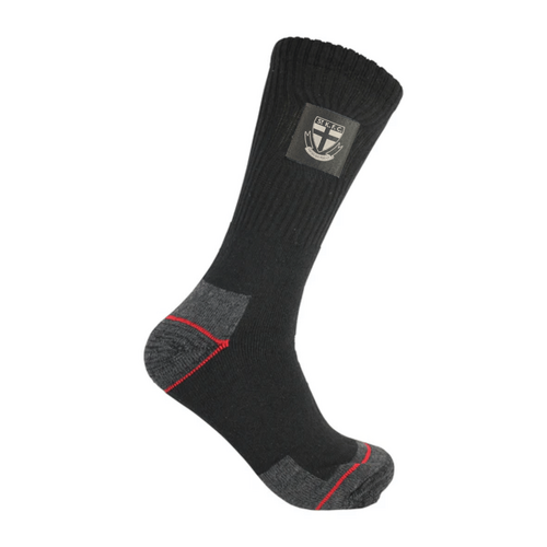 St Kilda Saints Mens Work Socks Pack of 2