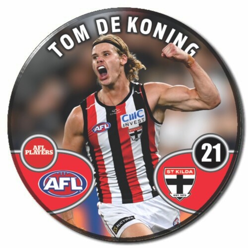 St Kilda Saints 2026 Player Action Badge - DE KONING