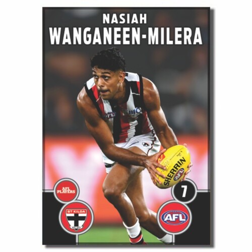 St Kilda Saints 2026 Player Action Magnet - WANGANEEN-MILERA