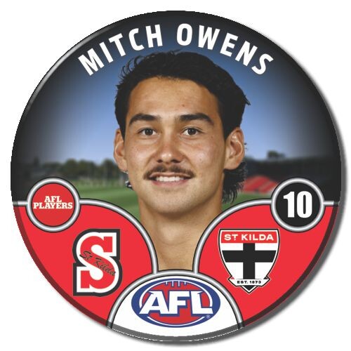 St Kilda Saints 2025 Player Pin Badge - OWENS