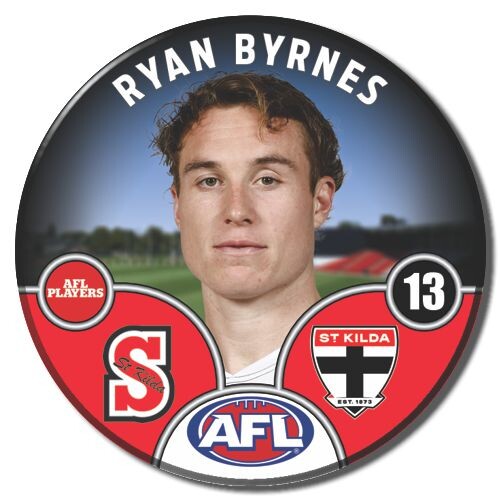 St Kilda Saints 2025 Player Pin Badge - BYRNES