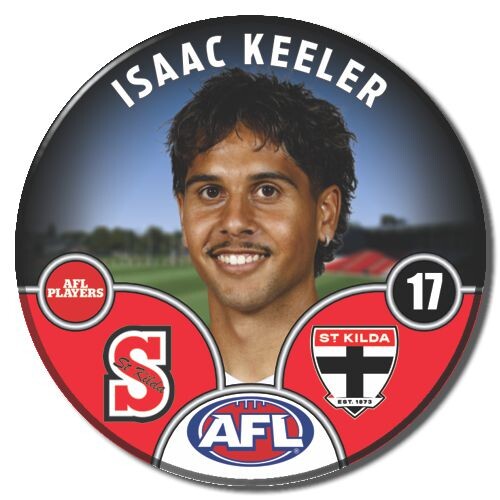 St Kilda Saints 2025 Player Pin Badge - KEELER