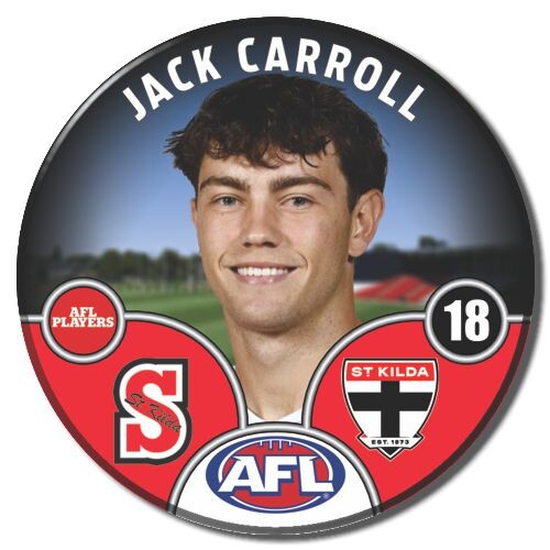 St Kilda Saints 2025 Player Pin Badge - KING