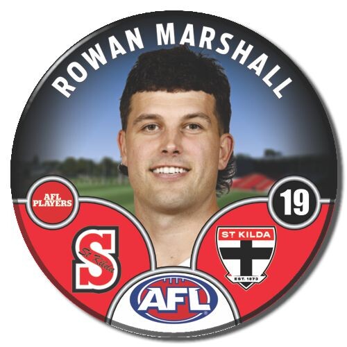 St Kilda Saints 2025 Player Pin Badge - MARSHALL