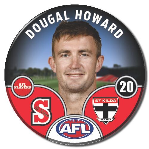 St Kilda Saints 2025 Player Pin Badge - HOWARD