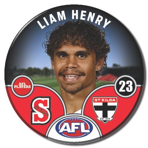 St Kilda Saints 2025 Player Pin Badge - HENRY