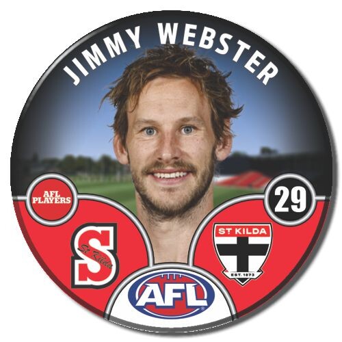 St Kilda Saints 2025 Player Pin Badge - WEBSTER
