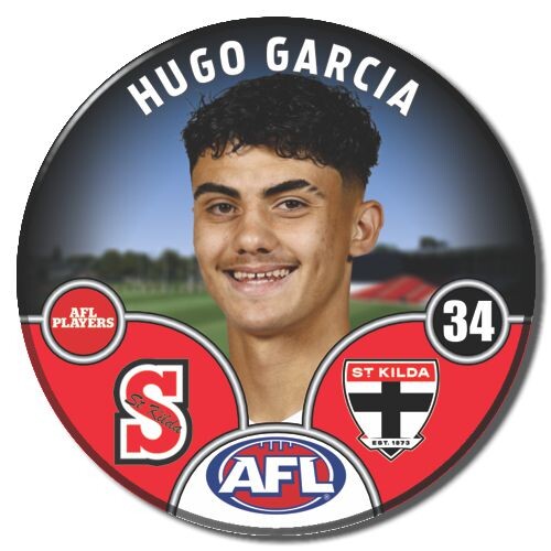 St Kilda Saints 2025 Player Pin Badge - GARCIA