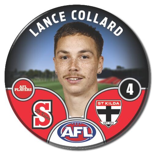 St Kilda Saints 2025 Player Pin Badge - COLLARD