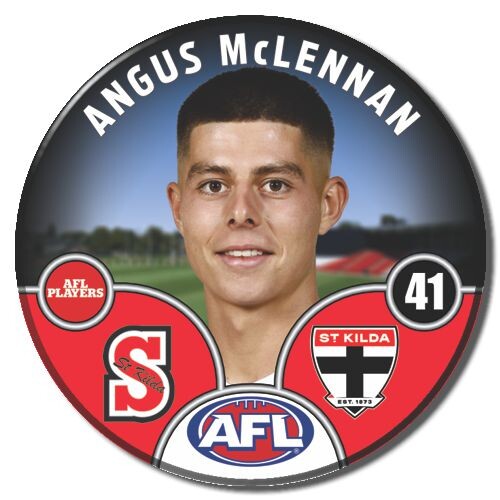 St Kilda Saints 2025 Player Pin Badge - MCLENNAN