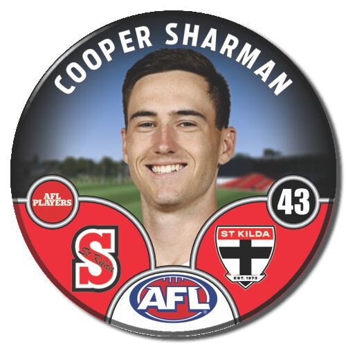 St Kilda Saints 2025 Player Pin Badge - SHARMAN