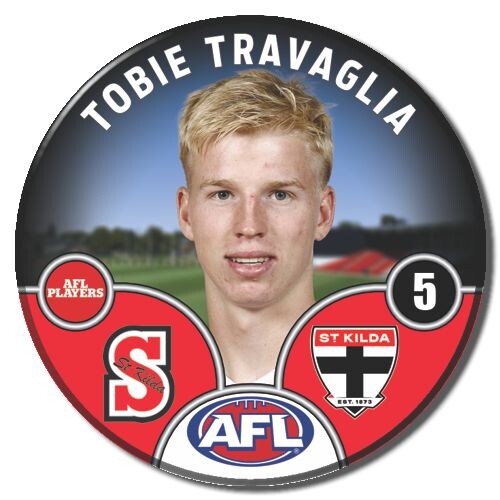 St Kilda Saints 2025 Player Pin Badge - TRAVAGLIA