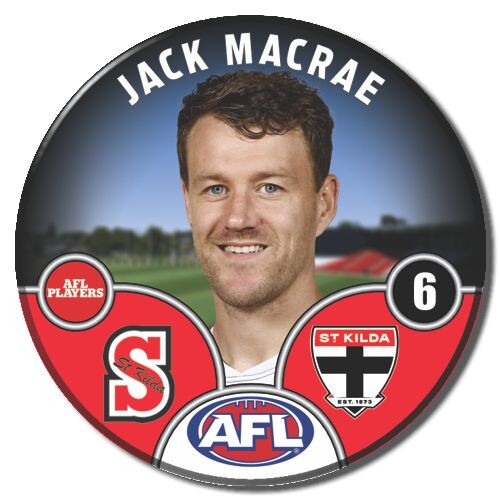 St Kilda Saints 2025 Player Pin Badge - MACRAE