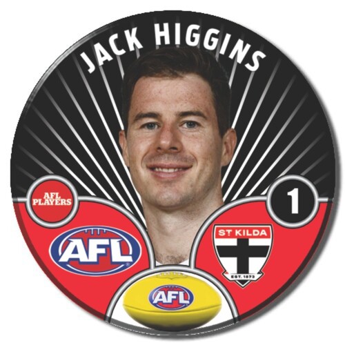 St Kilda Saints 2026 Player Pin Badge - HIGGINS