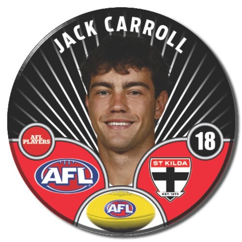 St Kilda Saints 2026 Player Pin Badge - CARROLL