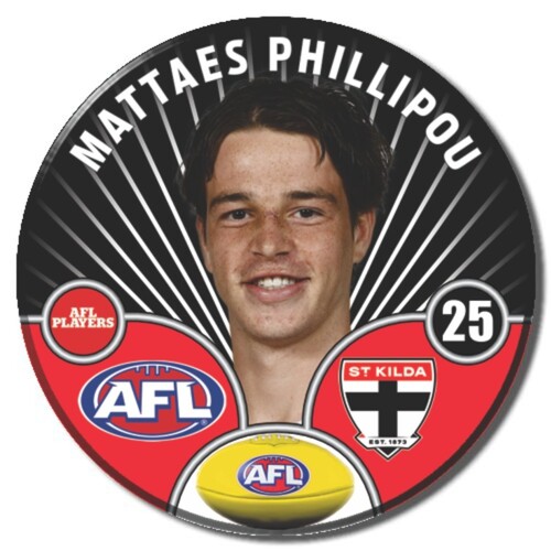 St Kilda Saints 2026 Player Pin Badge - PHILLIPOU