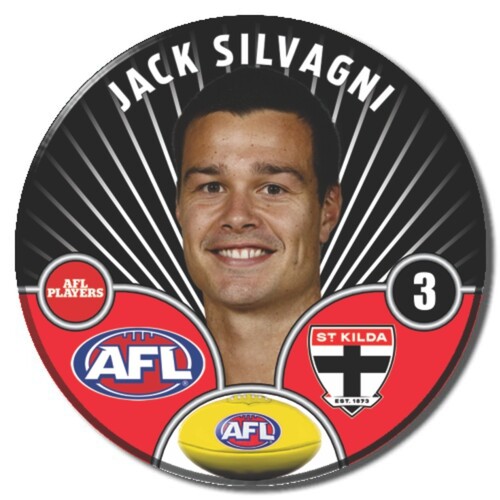 St Kilda Saints 2026 Player Pin Badge - SILVAGNI