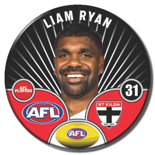St Kilda Saints 2026 Player Pin Badge - RYAN