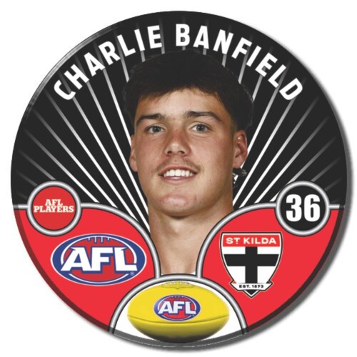 St Kilda Saints 2026 Player Pin Badge - BANFIELD