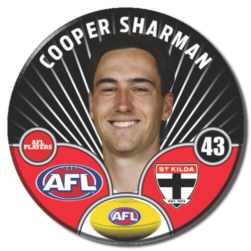 St Kilda Saints 2026 Player Pin Badge - SHARMAN