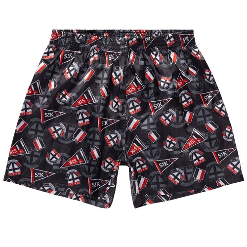 St Kilda Saints Adults Satin Boxer Shorts