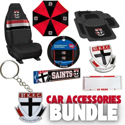 St Kilda Saints Deluxe Car Accessories Bundle