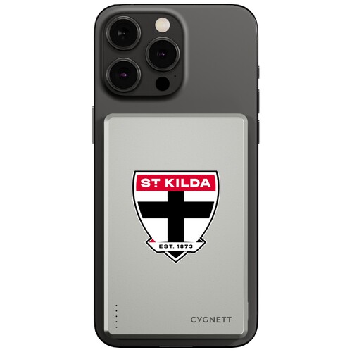 St Kilda Saints AFL Magnetic Wireless Power Bank