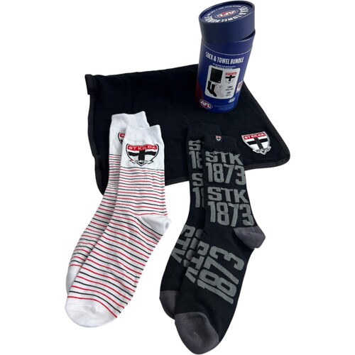 St Kilda Saints Sock & Towel Bundle