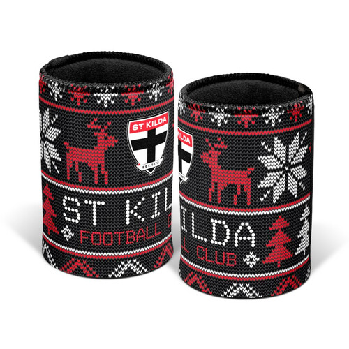 St Kilda Saints Xmas Stubby Holder