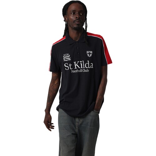 St Kilda Saints Mens Multi Logo Polo