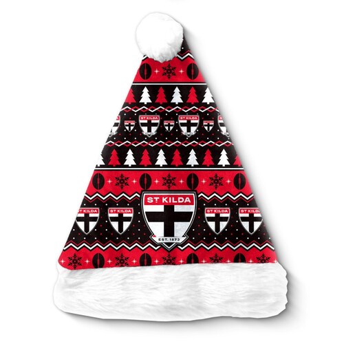 St Kilda Saints Christmas Santa Hat