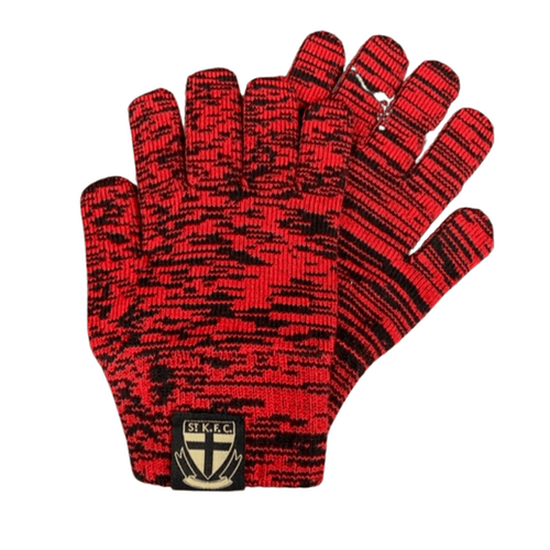 St Kilda Saints Adults Two Toned Woollen Gloves