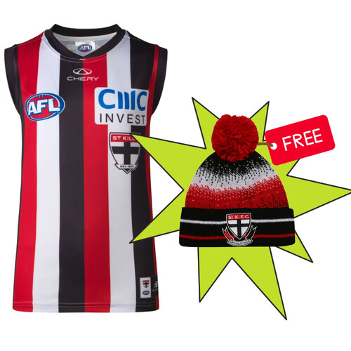 St Kilda Saints New Balance Youths Clash Guernsey + Free Beanie