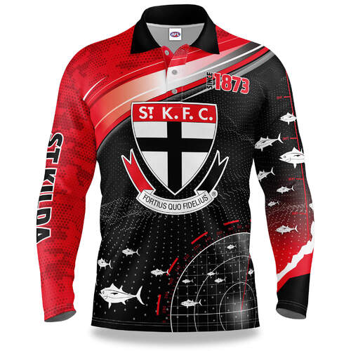 St Kilda Saints Fish Finder Fishing Shirt