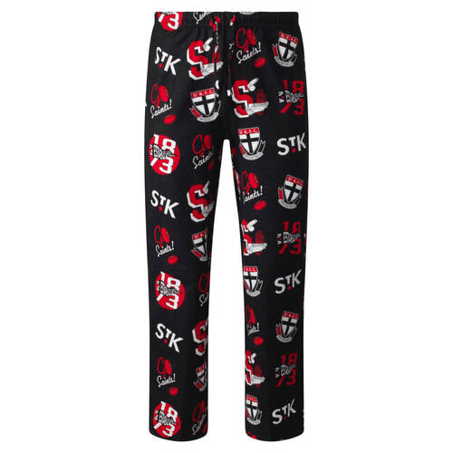 St Kilda Saints Mens Flannel Sleep Pants