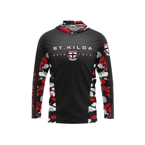 St Kilda Saints Youths Hooded Fishing Shirt