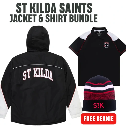 St Kilda Saints Jacket & Polo Combo