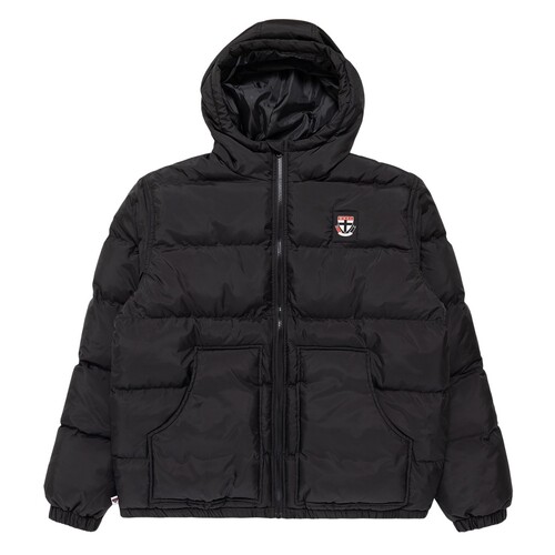 St Kilda Saints Mens Hooded Puffa Jacket