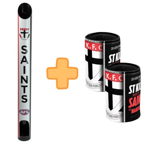 St Kilda Saints Stubby Holder Dispenser Bonus Pack