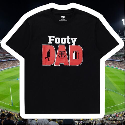 St Kilda Saints Mens Footy Dad Tee - Members Only