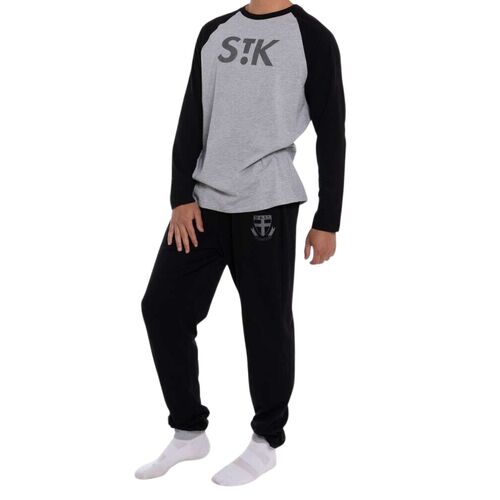 St Kilda Saints Youths Raglan Cuffed PJ Set