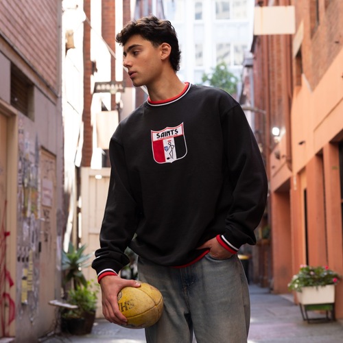 St Kilda Saints Logo Team Applique Crew