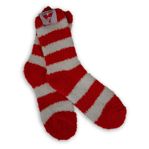 Sydney Swans Fluffy Bed Socks